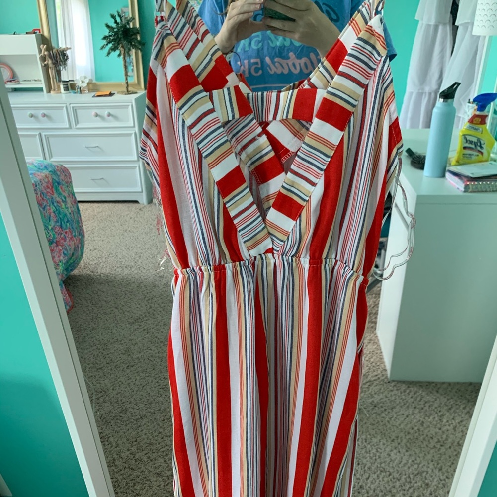 C&C California Striped Jumpsuit